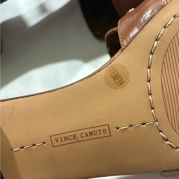 Vince Camuto Tan Studded Loafers - Picture 7 of 7